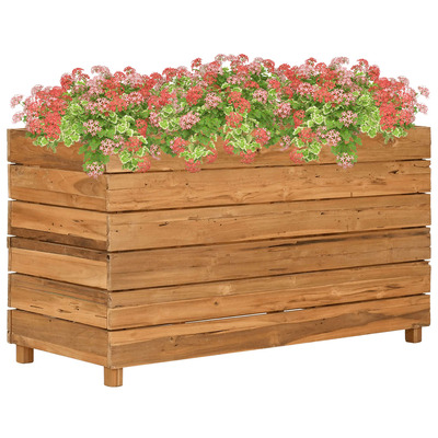 Planter  Teak and Steel