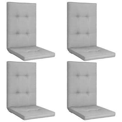 Garden Chair Cushions 4 pcs Grey 120x50x5 cm