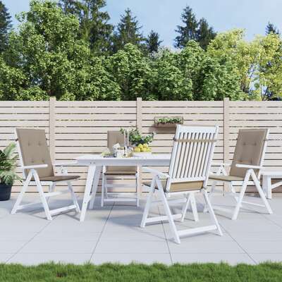 Garden Chair Cushions 4 pcs Taupe 