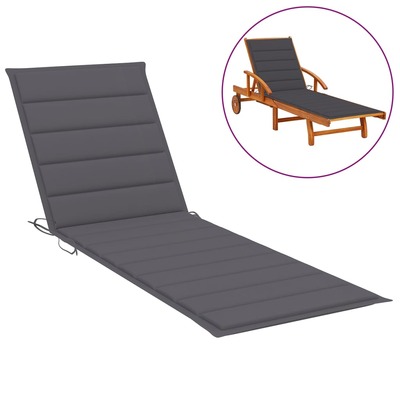 Sunlounger Cushion Anthracite 
