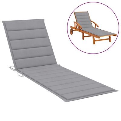 Sunlounger Cushion Grey 