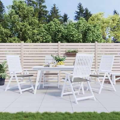 Garden Chair Cushions 4 pcs Grey 40x40x3 cm