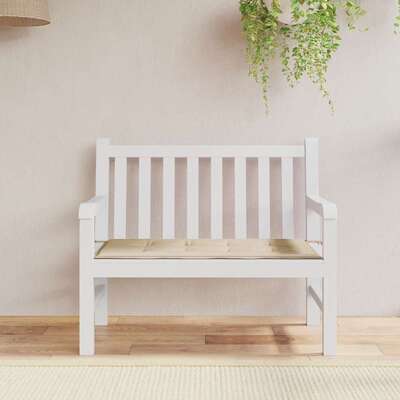 Garden Bench Cushion Beige 120x50x3 cm
