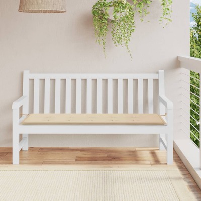 Garden Bench Cushion Beige 150x50x3 cm
