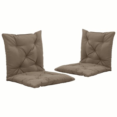 Swing Chair Cushions 2 pcs Taupe 50 cm Fabric