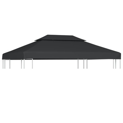 2-Tier Gazebo Top Cover Anthracite