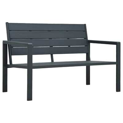 Garden Bench HDPE Grey Wood Look