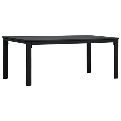 Coffee Table Black HDPE Wood Look