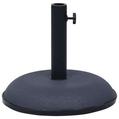 Parasol Base 30 kg Dark Grey Steel and Cement