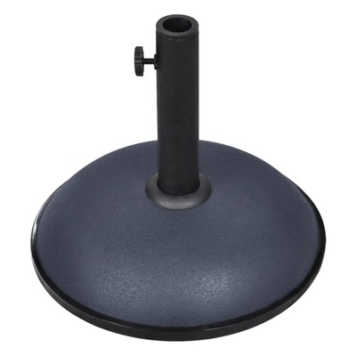 Parasol Base 11 kg Dark Grey Steel and Cement