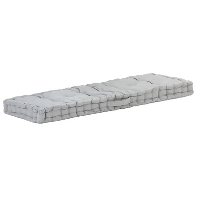 Pallet Floor Cushion Cotton Grey
