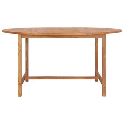 Garden Table 150x76 cm Solid Teak Wood