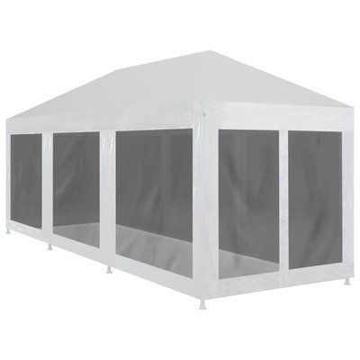 Party Tent with 8 Mesh Sidewalls 