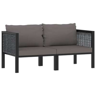 Decorative 2 Seater Sofa with Cushions Patio Setup Outdoor Living 
