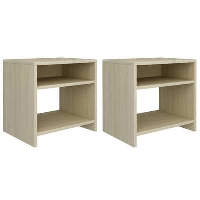Bedside Cabinets 2 pcs Sonoma Oak Chipboard