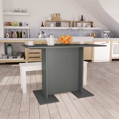 Dining Table Grey Chipboard