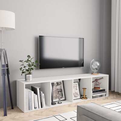 Book Cabinet/TV Cabinet White 