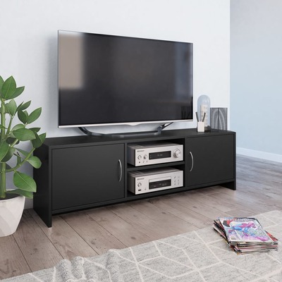 TV Cabinet Black - Chipboard
