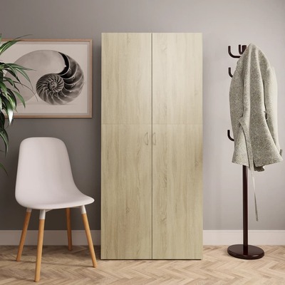 Shoe Cabinet Sonoma Oak Chipboard
