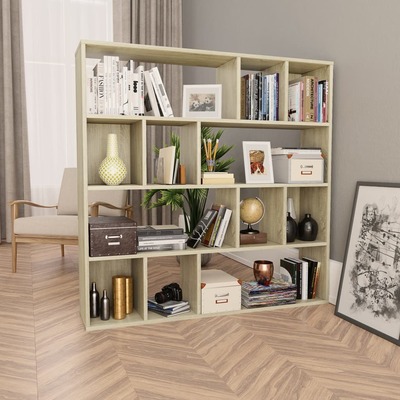 Room Divider/Book Cabinet Sonoma Oak Chipboard