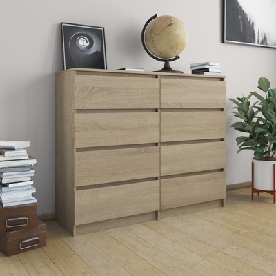 Drawer Sideboard Sonoma Oak Chipboard