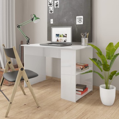 Desk High Gloss White - Chipboard