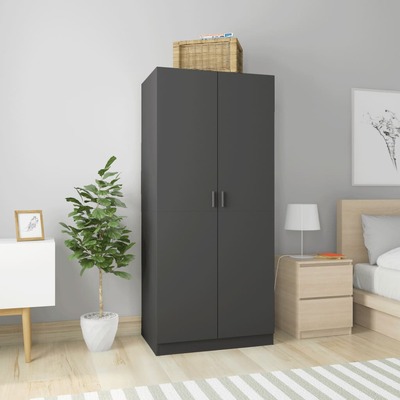 Wardrobe Grey, Chipboard