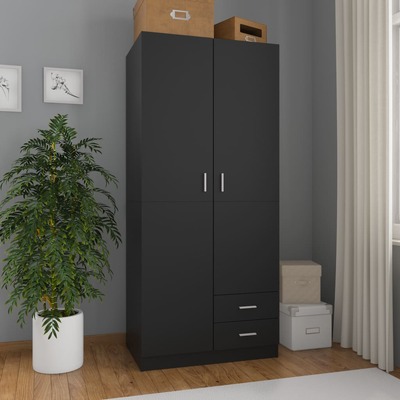 Wardrobe Black / Chipboard