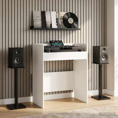 DJ Table White Engineered 82x45x102cm