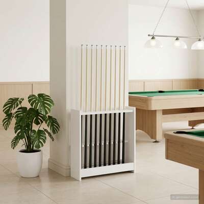 Billiard Cue Stand Engineered Wood 60x20x57cm