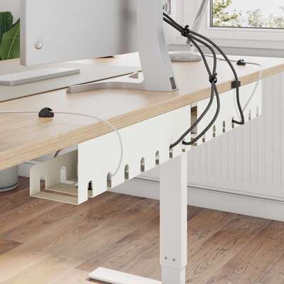Under Desk Cable Management Tray 2pk White | EXTG