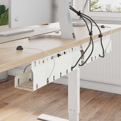 Under Desk Cable Management Tray 2pk White | EXTG