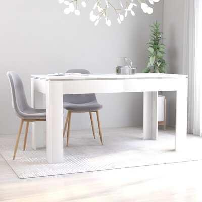 Dining Table White 140x70x76 cm Chipboard