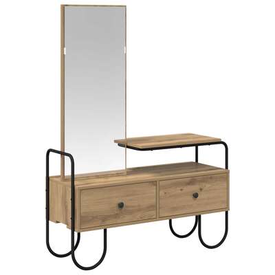 Dressing Table Artisan Oak 2 Drawers Mirror | EXTG