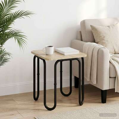 Coffee Table Oak 40cm 40x40x45cm