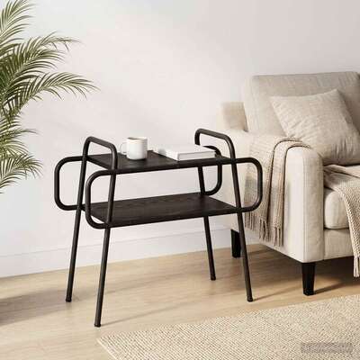 Black Oak Coffee Table 60cm 60x30x51cm