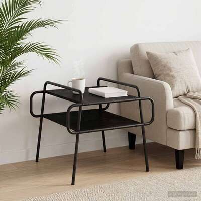 Black Coffee Table 60cm 60x60x51cm