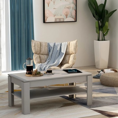 Coffee Table Concrete  Grey Chipboard