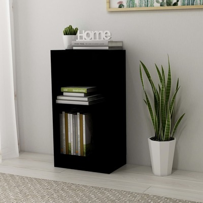 Bookshelf High Gloss Black  Chipboard