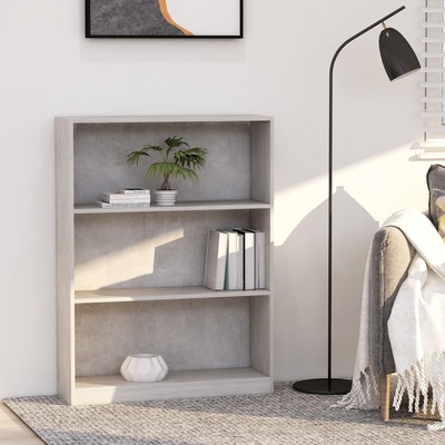 Bookshelf Concrete Grey, Chipboard