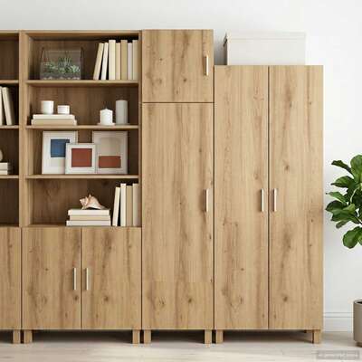 Wall Cabinet Artisan Oak 40cm Engineered Wood | EXTG