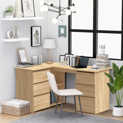 Corner Desk Sonoma Oak Chipboard