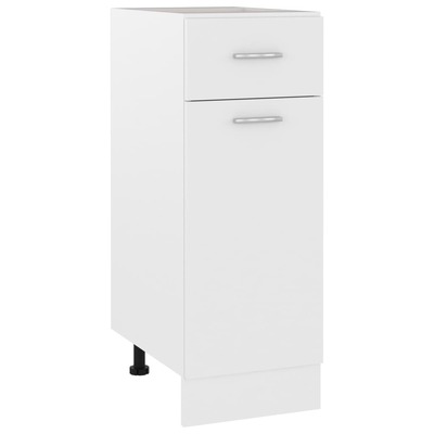 Versatility of a White Engineered Wood Drawer Bottom Cabinet for Stylish Home