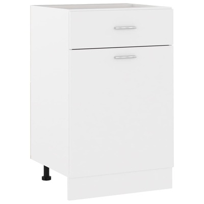Versatile and Stylish White Engineered Wood Drawer Bottom Cabinet