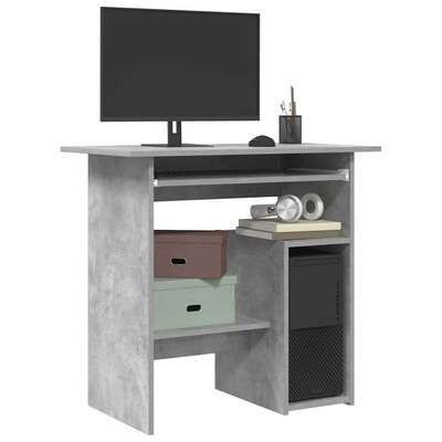 Desk Concrete Grey 80x45x74 cm Chipboard