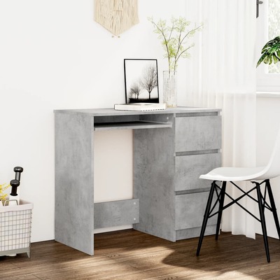Desk Concrete Grey Engineered wood