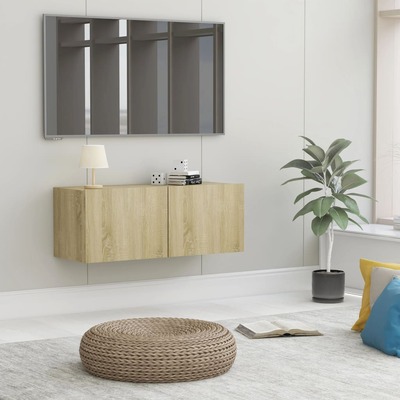 TV Cabinet Sonoma Oak 80x30x30 cm Chipboard