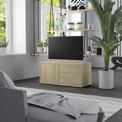 TV Cabinet Sonoma Oak 80x34x36 cm Chipboard