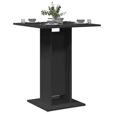 Bistro Table Black 60x60x75 cm Chipboard
