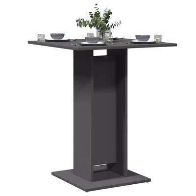 Bistro Table Grey 60x60x75 cm Chipboard